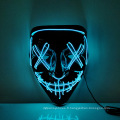Amazon Explosion Cold Light Halloween masque LED masque brillant masque d&#39;horreur sanguin en forme de V en V